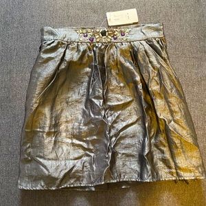 Skirt with gems on front